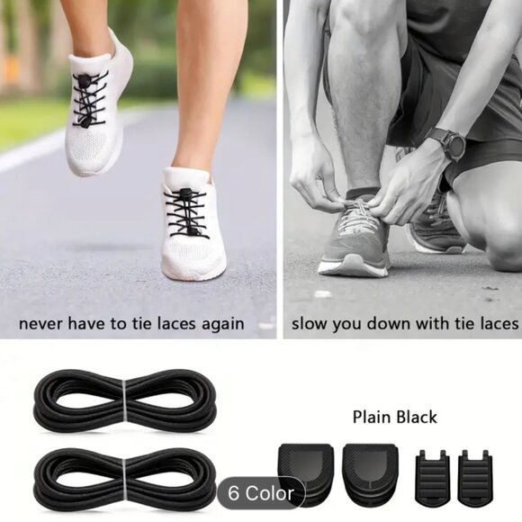 NWT - One Pair Shoe Lace no tie - free tie - 0773-LR-7 - Picture 5 of 7